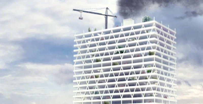 Illustration for article titled Six Feet Over: The Future of Skyscraper Cemeteries